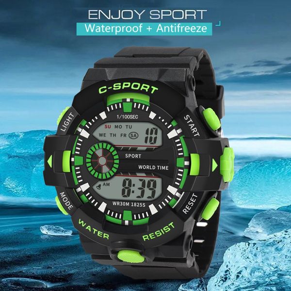 led digital watches men sports 30m professional waterproof date rubber quartz luminous 2019 fashion sports watch, Slivery;brown
led digital watches men sports 30m professional waterproof date rubber quartz luminous 2019 fashion sports watch, Slivery;brown