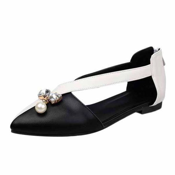 leather loafers women sandals fashion casual rome ankle strap back zip pointed toe sandals flat shoes chaussures femme, Black
leather loafers women sandals fashion casual rome ankle strap back zip pointed toe sandals flat shoes chaussures femme, Black