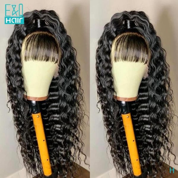 lace wigs transparent wig deep wave 13x6 front human hair with bangs for women preplucked brazilian remy 150, Black;brown
lace wigs transparent wig deep wave 13x6 front human hair with bangs for women preplucked brazilian remy 150, Black;brown