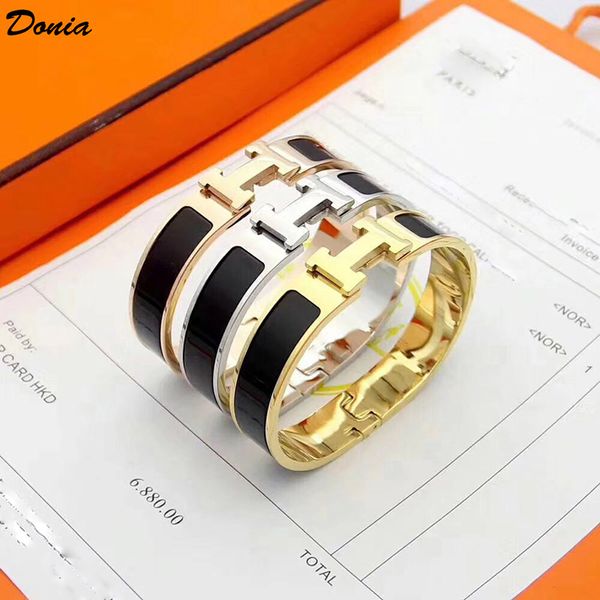 donia jewelry love home 12mm colorful enamel plating exaggerated letter titanium steel bracelet european and american popular bracelet, Black
donia jewelry love home 12mm colorful enamel plating exaggerated letter titanium steel bracelet european and american popular bracelet, Black