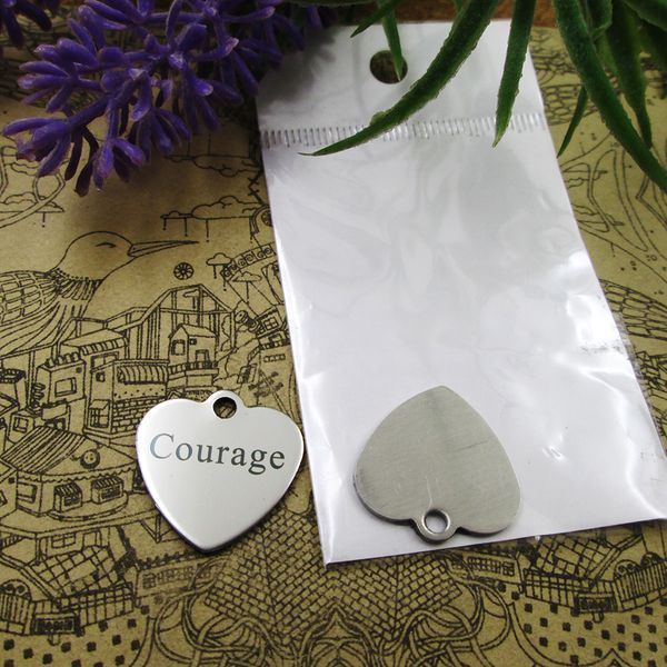 40pcs--"courage"stainless steel charms more style for choosing diy charms pendants for necklace, Bronze;silver
40pcs--"courage"stainless steel charms more style for choosing diy charms pendants for necklace, Bronze;silver