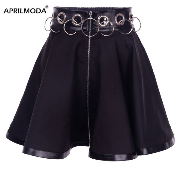 summer women gothic skirt women's hoop hollow out skirts pu leather black iron ring female hip hop mini skirt club wear goth
summer women gothic skirt women's hoop hollow out skirts pu leather black iron ring female hip hop mini skirt club wear goth