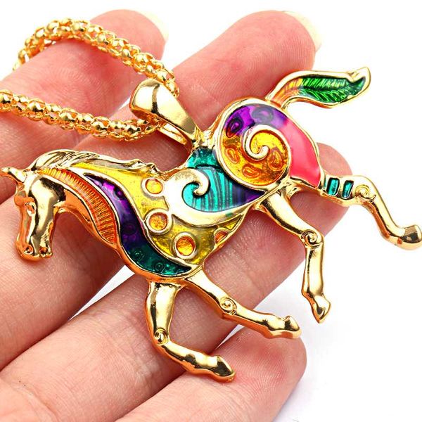 colorful horse necklace enamel brincos vintage ethnic animal pendant for women fashion sieraden jewelry 2020 drop shipping, Silver
colorful horse necklace enamel brincos vintage ethnic animal pendant for women fashion sieraden jewelry 2020 drop shipping, Silver