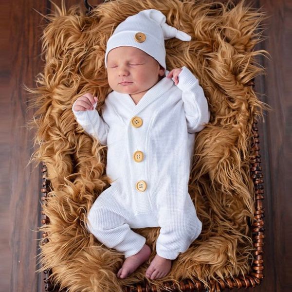 baby clothes toddler kid baby boys girls long sleeve solid romper jumpsuit hat casual clothes autumn 2019 roupa infantil, White
baby clothes toddler kid baby boys girls long sleeve solid romper jumpsuit hat casual clothes autumn 2019 roupa infantil, White