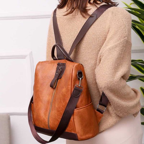 fashion vintage pu leather backpack school backpack fashion casual solid color travel handbag storage bag
fashion vintage pu leather backpack school backpack fashion casual solid color travel handbag storage bag