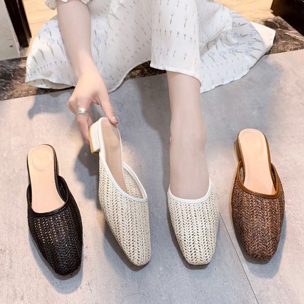 shoes woman 2020 female mule pointed toe slippers casual glitter slides slipers women low square heel mules cover summer, Black
shoes woman 2020 female mule pointed toe slippers casual glitter slides slipers women low square heel mules cover summer, Black
