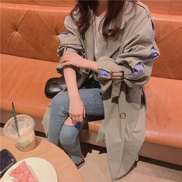 trench coats female mid long 2019 spring autumn new fashion casual plus size solid double breasted windbreaker women outerwear, Tan;black
trench coats female mid long 2019 spring autumn new fashion casual plus size solid double breasted windbreaker women outerwear, Tan;black
