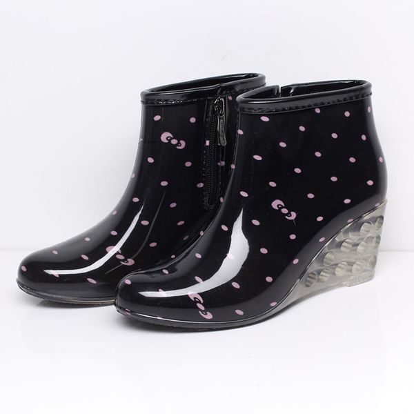 women's rain boots wedges short tube rain boots non-slip waterproof water outdoor spring autumn boot shoes dropshipping#30, Black
women's rain boots wedges short tube rain boots non-slip waterproof water outdoor spring autumn boot shoes dropshipping#30, Black