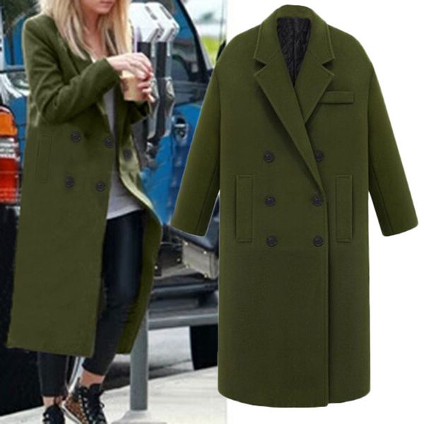 women's wool & blends womens winter lapel coat trench jacket long overcoat outwear coats fleece office lady 2021 vintage woman 10.4, Black
women's wool & blends womens winter lapel coat trench jacket long overcoat outwear coats fleece office lady 2021 vintage woman 10.4, Black