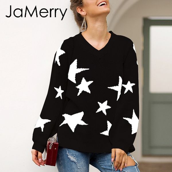 jamerry vintage v-образным вырезом звезды женщины вязаный пуловер свитер с длинным рукавом повседневная женская одежда джемпер осень зима ко, White;black
jamerry vintage v-образным вырезом звезды женщины вязаный пуловер свитер с длинным рукавом повседневная женская одежда джемпер осень зима ко, White;black