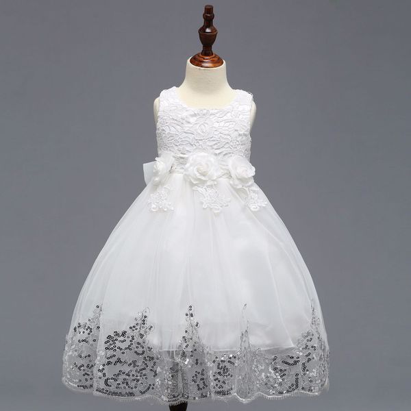 sweety girls lace ball gown for wedding party hand made flower girl dress kids chirdren gowns, White;blue
sweety girls lace ball gown for wedding party hand made flower girl dress kids chirdren gowns, White;blue