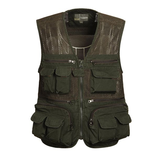 men summer fishing vest mesh breathable 100%cotton multi pockets pgrapher travel sleeveless waistcoat male cyf130, Gray;blue
men summer fishing vest mesh breathable 100%cotton multi pockets pgrapher travel sleeveless waistcoat male cyf130, Gray;blue