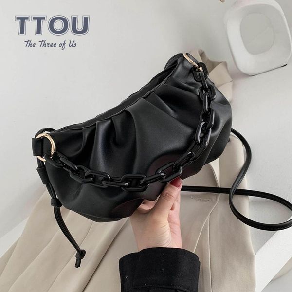 vintage thick chain design pu leather crossbody bags for women 2020 pleated messenger shoulder bag female wild travel totes hand
vintage thick chain design pu leather crossbody bags for women 2020 pleated messenger shoulder bag female wild travel totes hand