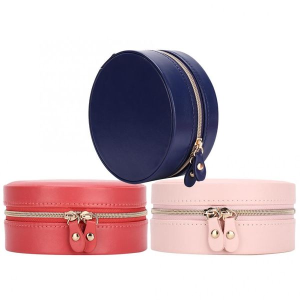 jewelry organizer pu leather portable round earrings jewelry storage holder organizer box case box for watch display, Black;blue
jewelry organizer pu leather portable round earrings jewelry storage holder organizer box case box for watch display, Black;blue
