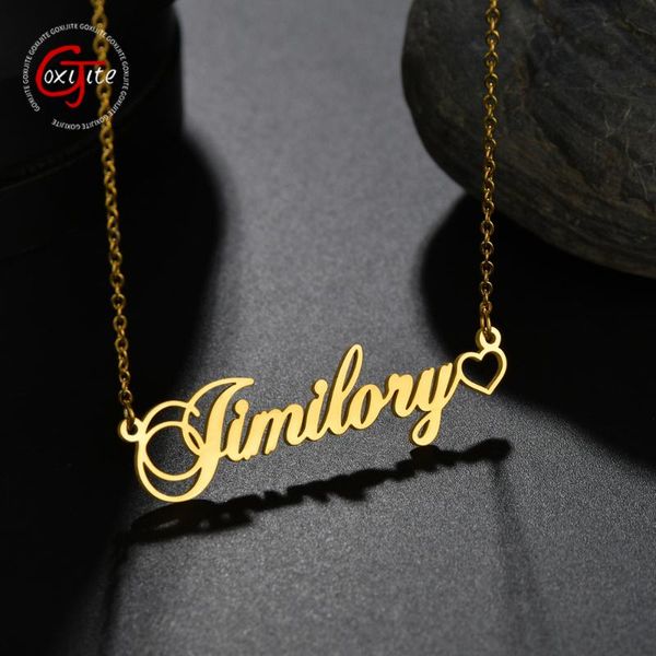 goxijite name necklace for women customized love heart letter name choker necklaces stainless steel jewellry accessaries, Silver
goxijite name necklace for women customized love heart letter name choker necklaces stainless steel jewellry accessaries, Silver