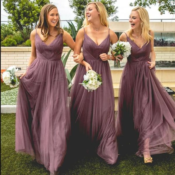 2021 tulle bridesmaid dresses with spaghetti straps a line long open back bridesmaid dresses maid of honor wedding guest gown, White;pink
2021 tulle bridesmaid dresses with spaghetti straps a line long open back bridesmaid dresses maid of honor wedding guest gown, White;pink