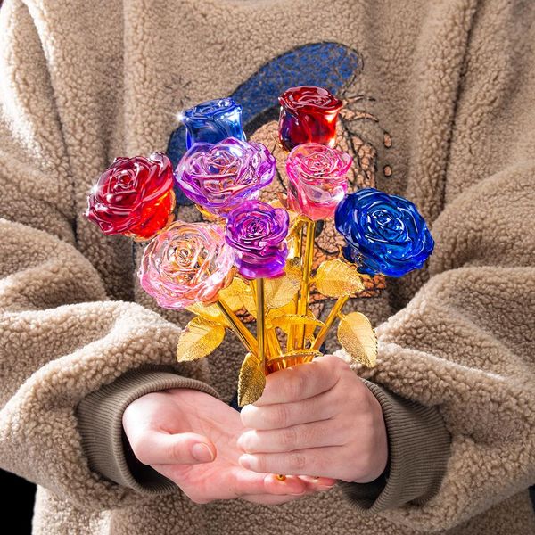 8 styles artificial crystal rose flower figurine craft wedding valentine's day favors gift wedding table decoration ornament
8 styles artificial crystal rose flower figurine craft wedding valentine's day favors gift wedding table decoration ornament