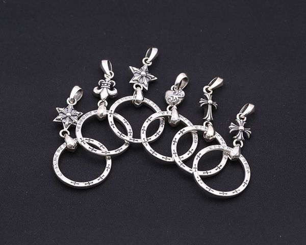 Personalized new 925 sterling silver jewelry vintage antique silver hand-made designer floral cross six star heart pendant necklace no chain
Personalized new 925 sterling silver jewelry vintage antique silver hand-made designer floral cross six star heart pendant necklace no chain