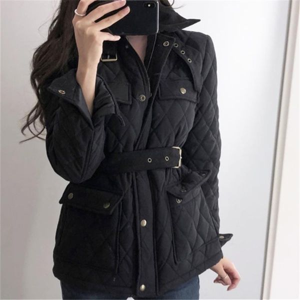 Women Winter Pocket Thickening Warm Parkas Long With Belt Slim Cotton Coat Casual Turndown Neck Black Jacket
Women Winter Pocket Thickening Warm Parkas Long With Belt Slim Cotton Coat Casual Turndown Neck Black Jacket