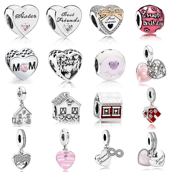 fit original pandora bracelet 925 sterling silver family charms heart house pendant charm for mom family friend gift, Black
fit original pandora bracelet 925 sterling silver family charms heart house pendant charm for mom family friend gift, Black