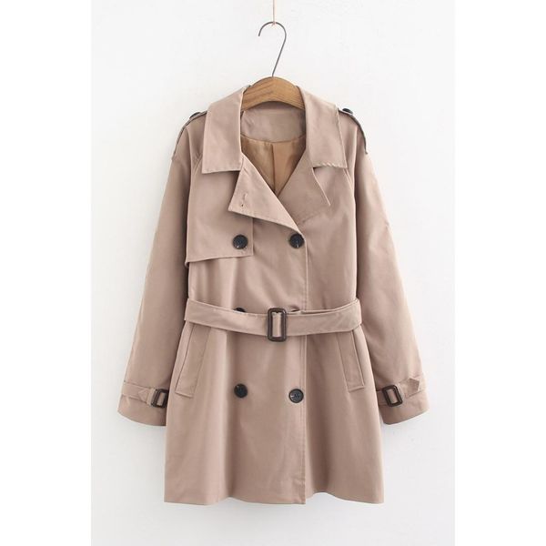 khaki double breasted mid-long trench women coat turn down collar belt trench coat vintage cloak mujer plus size windbreaker, Tan;black
khaki double breasted mid-long trench women coat turn down collar belt trench coat vintage cloak mujer plus size windbreaker, Tan;black