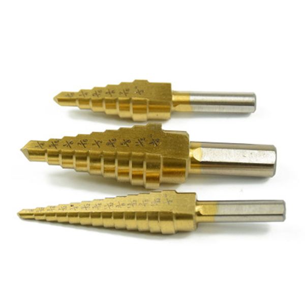 3pcs/set 1/8-1/2 1/4-3/4 3/16-1/2 the pagoda shape hss triangle shank pagoda metal steel hole cutter step drill bit
3pcs/set 1/8-1/2 1/4-3/4 3/16-1/2 the pagoda shape hss triangle shank pagoda metal steel hole cutter step drill bit