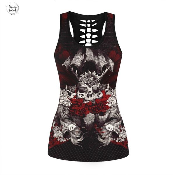 vest skull printed black short sleeveless hollow out o neck casual tank 3d female bodybuilding fitness sporting shirts, White
vest skull printed black short sleeveless hollow out o neck casual tank 3d female bodybuilding fitness sporting shirts, White
