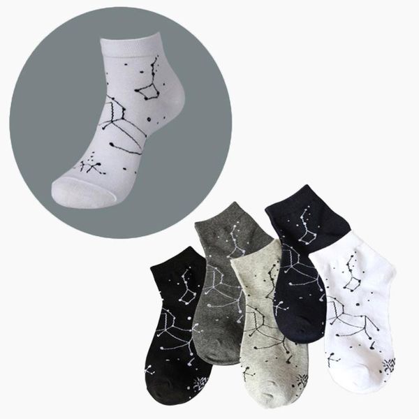 men's socks 1pair men cotton fiber creative north star printed antiskid breathable elastic anti-static high fashion, Black
men's socks 1pair men cotton fiber creative north star printed antiskid breathable elastic anti-static high fashion, Black