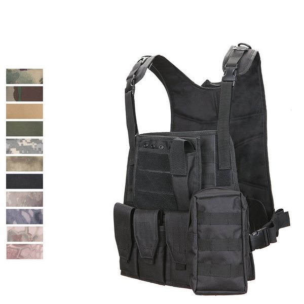 camouflage hunting tactical vest wargame body molle armor hunting vest cs outdoor jungle equipment, Camo;black
camouflage hunting tactical vest wargame body molle armor hunting vest cs outdoor jungle equipment, Camo;black