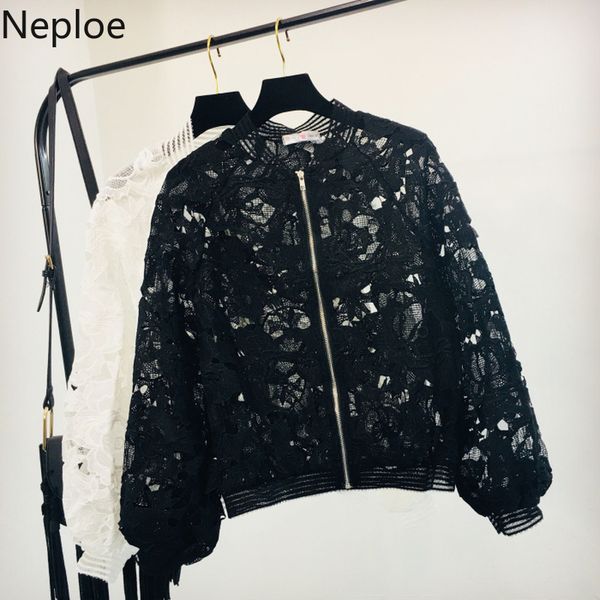 neploe korean autumn news hollow out lace jackets fashion sexyfloral zipper lantern sleeve coat loose baseball uniform 45645, Black;brown
neploe korean autumn news hollow out lace jackets fashion sexyfloral zipper lantern sleeve coat loose baseball uniform 45645, Black;brown