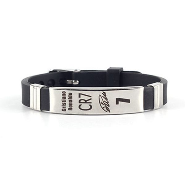 football star 3 styles cr7 bracelet stainless steel buckle adjustable black silicone fashion men fans memorial bracelet
football star 3 styles cr7 bracelet stainless steel buckle adjustable black silicone fashion men fans memorial bracelet