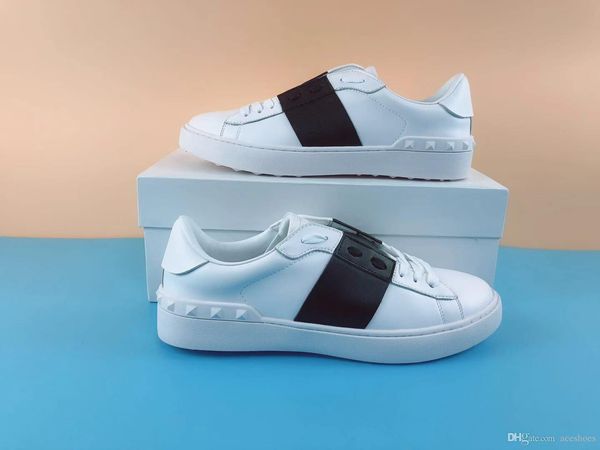 wholesale casual shoes fashion men women luxury designer sneakers open shoes designer shoes with ruban 12 colors with box, Black
wholesale casual shoes fashion men women luxury designer sneakers open shoes designer shoes with ruban 12 colors with box, Black