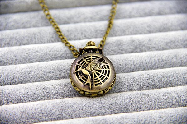 fashion jewelry vintage charm hunger games pocket watch pendant necklace dia 28mm, Silver
fashion jewelry vintage charm hunger games pocket watch pendant necklace dia 28mm, Silver