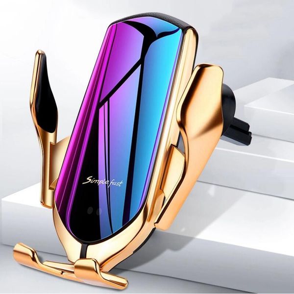 R1 10w fa t charging wirele car charger automatic clamping air vent phone holder 360 degree rotation for iphone android with box
R1 10w fa t charging wirele car charger automatic clamping air vent phone holder 360 degree rotation for iphone android with box