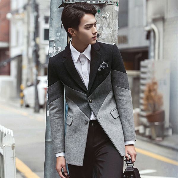 2019 winter new men's fashion boutique wear casual business wool long coat / mens overcoats gray men's casual coats men overcoat, Black
2019 winter new men's fashion boutique wear casual business wool long coat / mens overcoats gray men's casual coats men overcoat, Black