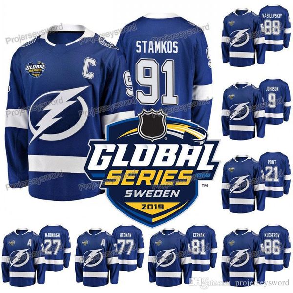 Tampa Bay Lightning Steven Stamkos 2019 Global Series Jersey Tyler Johnson Brayden Point Victor Hedman Nikita Kucherov Andrei Vasilevskiy
Tampa Bay Lightning Steven Stamkos 2019 Global Series Jersey Tyler Johnson Brayden Point Victor Hedman Nikita Kucherov Andrei Vasilevskiy
