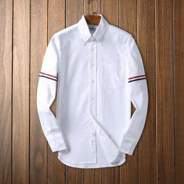 mens fashion shirt high end long sleeved slim wild oxford shirt tb tide brand men and women with slim shirt, White;black
mens fashion shirt high end long sleeved slim wild oxford shirt tb tide brand men and women with slim shirt, White;black
