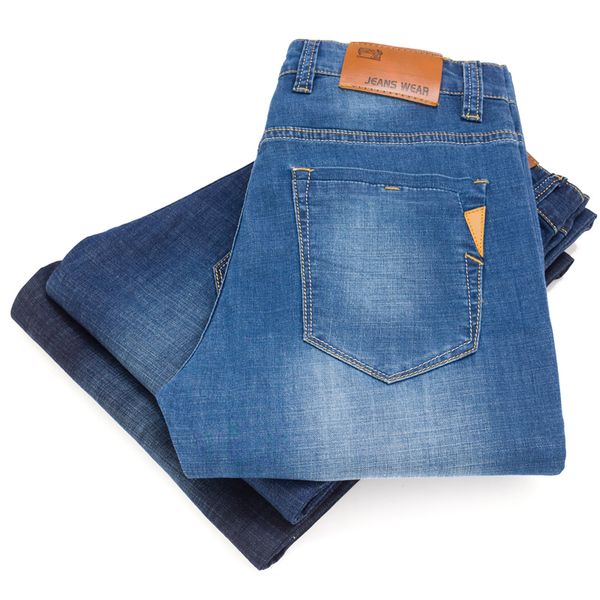 men's jeans 2021 summer thin light business casual stretch slim denim trousers male brand pants high quality, Blue
men's jeans 2021 summer thin light business casual stretch slim denim trousers male brand pants high quality, Blue