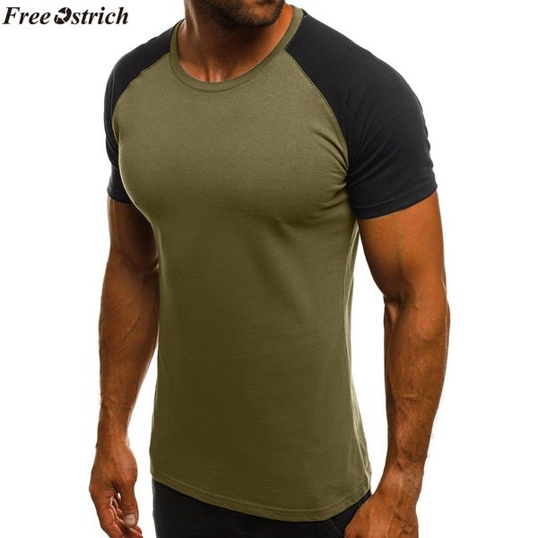 ostrich summer men's stitching fitness short-sleeved t-shirt o-neck male casual tight quick-drying t-shirt plus size, White;black
ostrich summer men's stitching fitness short-sleeved t-shirt o-neck male casual tight quick-drying t-shirt plus size, White;black