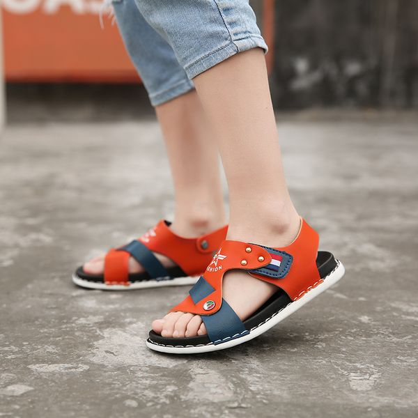 comfortable childrens sandals medium and large children's contrast soft breathable fashion shoes 2020 summer new sandals, Black;red
comfortable childrens sandals medium and large children's contrast soft breathable fashion shoes 2020 summer new sandals, Black;red