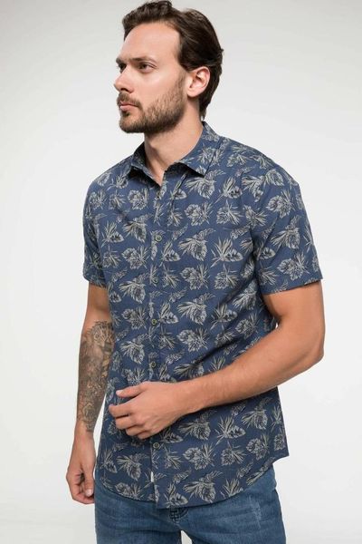 defacto man short sleeve shirt-i9139az18hs, White;black