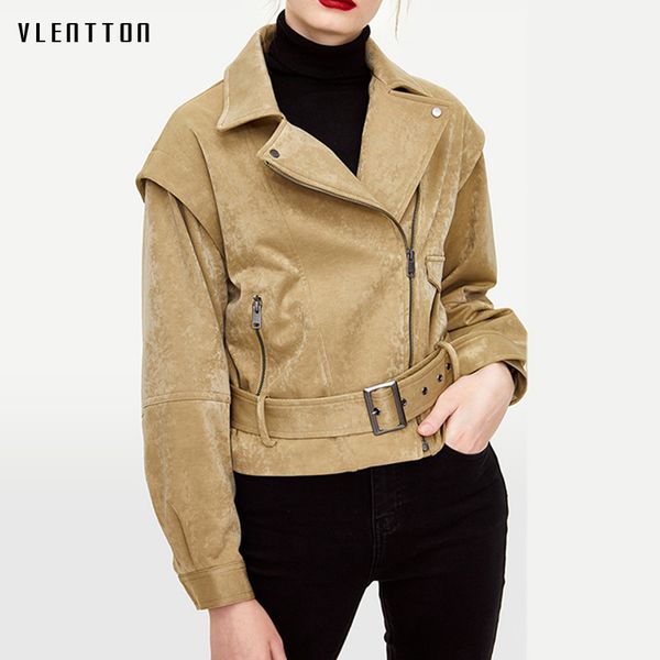 autumn winter sashes short suede jackets coat woman solid zipper biker pu faux leather jacket female outwear chaqueta mujer, Black;brown
autumn winter sashes short suede jackets coat woman solid zipper biker pu faux leather jacket female outwear chaqueta mujer, Black;brown