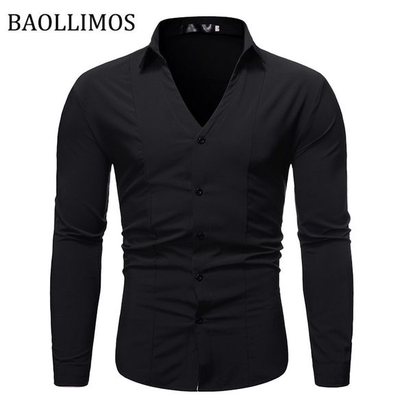 2019 solid color long sleeve formal men shirt turn-down collar male business dress shirts camisa masculina men shirt, White;black
2019 solid color long sleeve formal men shirt turn-down collar male business dress shirts camisa masculina men shirt, White;black