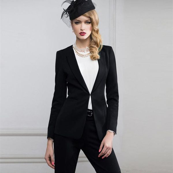 women pant suits black designer suits for women notch lapel women ladies business office formal tuxedos jacketpants new suits, White;black
women pant suits black designer suits for women notch lapel women ladies business office formal tuxedos jacketpants new suits, White;black