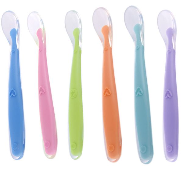Baby Soft Silicone Spoon Candy Color Temperature Sensing Spoon Children Food Baby Feeding Dishes Feeder Appliance
Baby Soft Silicone Spoon Candy Color Temperature Sensing Spoon Children Food Baby Feeding Dishes Feeder Appliance
