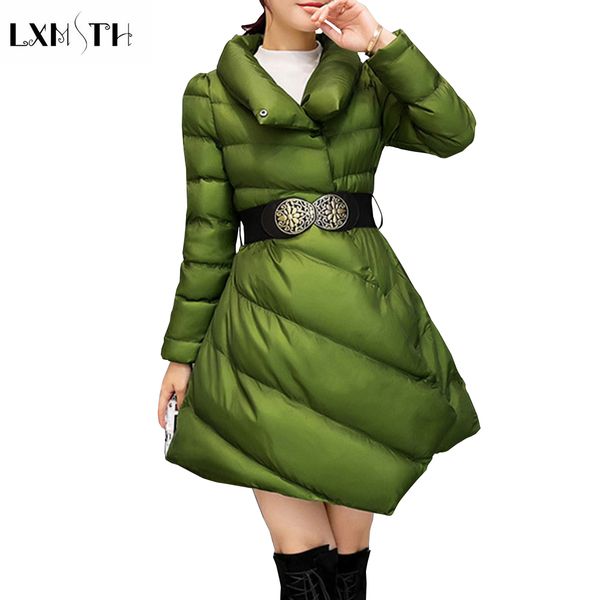 lxmsth korean thick winter jacket women 2018 new parka fashion solid pockets irregular parka casual loose slim belt coat women, Black
lxmsth korean thick winter jacket women 2018 new parka fashion solid pockets irregular parka casual loose slim belt coat women, Black