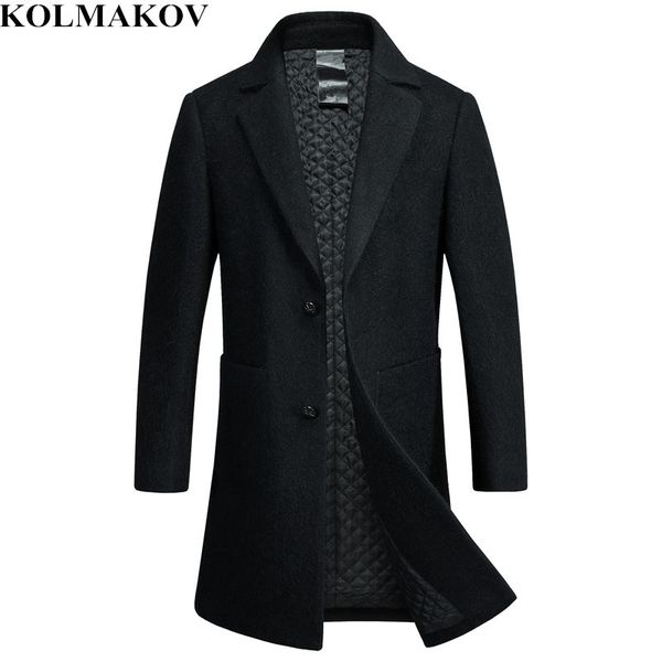 kolmakov coats men 2018 new winter long woolen coat men's thick jackets wool overcoats male slim fit m-3xl cashmere clothing man, Black
kolmakov coats men 2018 new winter long woolen coat men's thick jackets wool overcoats male slim fit m-3xl cashmere clothing man, Black