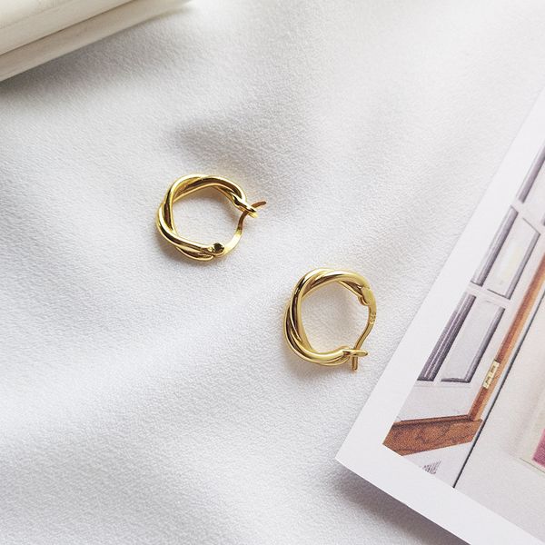 charm real 925 sterling silver twist circle hoop earrings for women accessories gold color earings hoops aretes jewelry bijoux femme, Golden
charm real 925 sterling silver twist circle hoop earrings for women accessories gold color earings hoops aretes jewelry bijoux femme, Golden