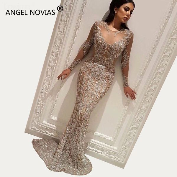 angel novias long sleeve abendkleider glitter champagne mermaid arabic evening dress 2018 formal elegant prom gown avondjurk, White;black
angel novias long sleeve abendkleider glitter champagne mermaid arabic evening dress 2018 formal elegant prom gown avondjurk, White;black