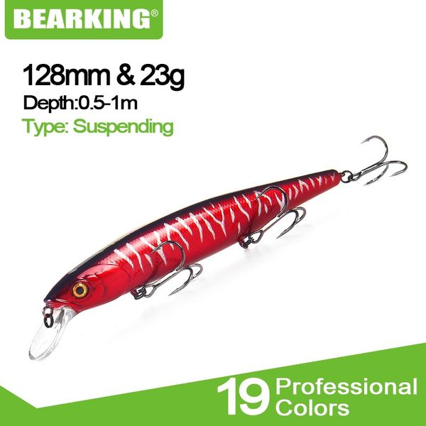 bearking perfect action 19 colors for artificial fishing lures bait 128mm 23g suspending minnow wobblers crankbait
bearking perfect action 19 colors for artificial fishing lures bait 128mm 23g suspending minnow wobblers crankbait